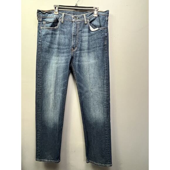 Levi's 505 Denim Jeans Mens size 38x32 Dark wash - Picture 1 of 8